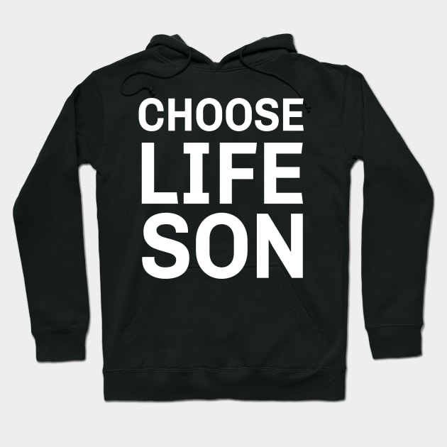 Rush - Choose Lifeson - Wham Style - White Text Hoodie by RetroZest